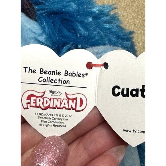 TY Blue Cuatro the Hedgehog Beanie Toy NWT - Picture 7 of 7